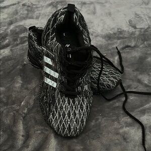 Adidas Monochrome Patterned Running Shoes